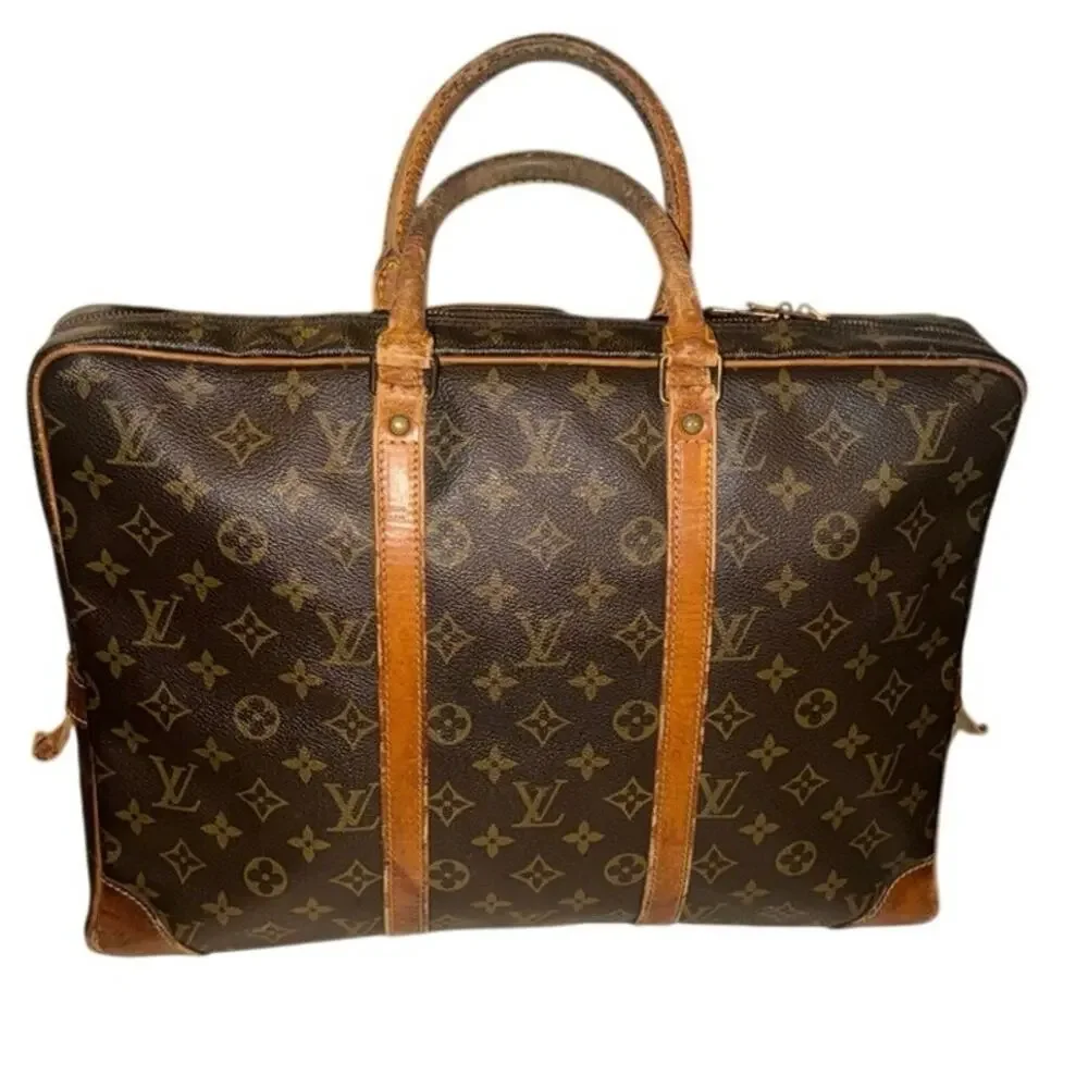 LOUIS VUITTON Serviette Ambassadeur Vintage Soft Briefcase / Leather Satchel